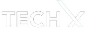 techx logo white